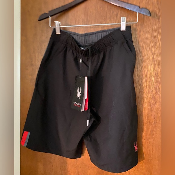 SPYDER Men’s Small Black/Gray Shorts NWT - Picture 1 of 3